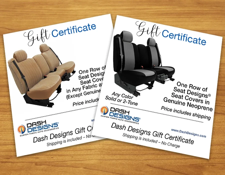 Seat Designs™ Gift Certificates