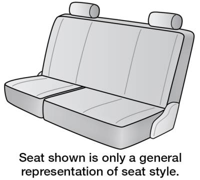 Dash Designs - FITS: 2024 GMC SIERRA 2500 HD SEAT DESIGNS SEAT COVERS 2ND ROW BENCH