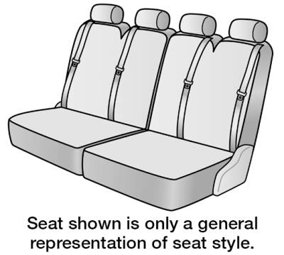 Dash Designs - FITS: 2017 FORD TRANSIT-250 SEAT DESIGNS SEAT COVERS 3RD ROW