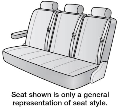 Dash Designs - FITS: 2023 FORD TRANSIT-350 HD SEAT DESIGNS SEAT COVERS 2ND ROW BENCH