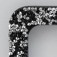 BLACK/SILVER CRUSHED