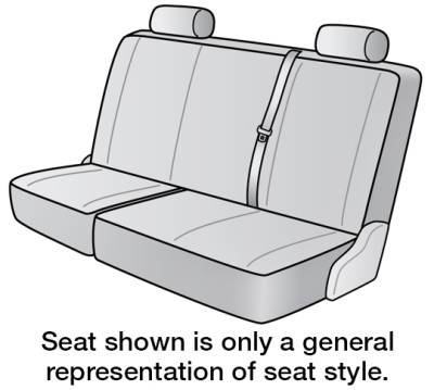 FITS: 2014 FORD F-150  REAR/MIDDLE SEAT DESIGNS SEAT COVERS 2ND ROW BENCH
