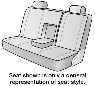 FITS: 2021 CHEVROLET TRAILBLAZER  REAR/MIDDLE SEAT DESIGNS SEAT COVERS 2ND ROW BENCH