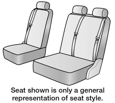 FITS: 2022 FORD TRANSIT-150 SEAT DESIGNS SEAT COVERS 3RD ROW