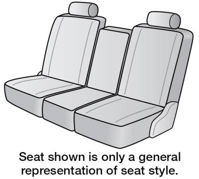 FITS: 2024 TOYOTA SIENNA SEAT DESIGNS SEAT COVERS 2ND ROW BENCH