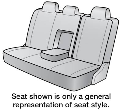 FITS: 2015 TOYOTA CAMRY SEAT DESIGNS SEAT COVERS 2ND ROW BENCH